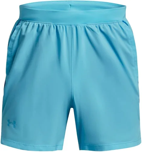 Vista 3 de Under Armour - Pantalones cortos de tela tejida, elásticos, para hombre, de 5pulgadas, modelo Launch