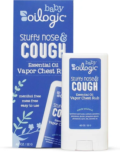 Vista 7 de Oilogic Slumber & Sleep - Aceite esencial de vapor para el pecho para bebés y niños pequeños, aceites esenciales suaves que calman y calman