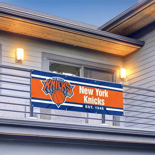 Vista 2 de WinCraft Pancarta grande de los New York Knicks de 2 x 6 pies