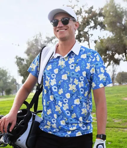 Vista 6 de Tipsy Elves Polo de golf - Polo deportivo de rendimiento para hombre