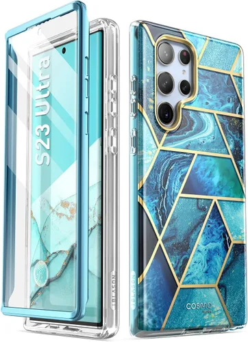 Vista 8 de i-Blason Cosmo Series - Funda para Samsung Galaxy S23 Ultra 5G (lanzado en 2023), diseño protector contra golpes, delgado y elegante, con protector