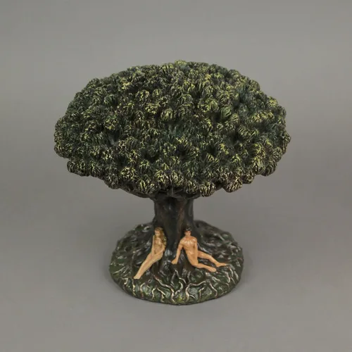 Vista 5 de Veronese Design 6 3/4 pulgadas de alto Wiccan Triple Moon Sigil árbol de la vida, escultura de resina bronceada fundida en frío, celta, nórdico