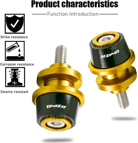 Vista 2 de Para GIXXER 250 SF 150 125 GIXXER 250SF 2018-2022 2023 Accesorios de motocicleta CNC Carretes basculantes Tornillos de soporte deslizante