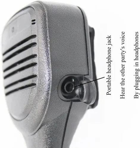 Vista 2 de Micrófono de hombro de solapa compatible con Motorola Radio XTS1500 XTS2500 XTS3000 XTS3500 XTS5000 XTS5000r JT1000 HT1000 MTS2000 MTX9000 MTX9000