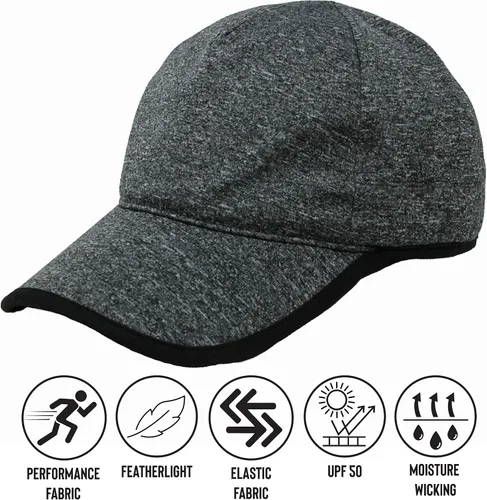 Vista 7 de Ponyflo Sombrero de cola de caballo activo - Gorras de cola de caballo para mujer, diseñadas para cabello rizado