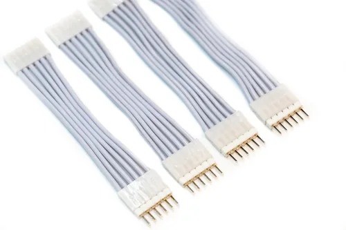 Vista 8 de Litcessory Conector de 6 pines a extremo cortado compatible con tiras de luz Nanoleaf Essentials (paquete de 4, blanco)