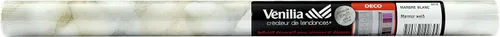 Vista 6 de 53356 - Lámina decorativa autoadhesiva para muebles, efecto mármol blanco, 17.7 x 78.7 in, resistente al agua