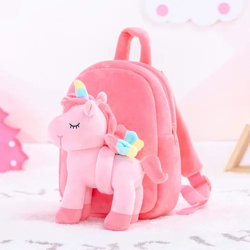 Vista 24 de Lazada Mochila para niños pequeños, juguetes de animales de peluche, mochila pequeña, color gris, 9.5 pulgadas