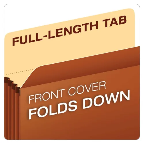 Vista 4 de Pendaflex Bolsillos de archivo expandibles, tamaño carta, expansión de 5.25", reforzados con material DuPont™ Tyvek®, tamaño carta, Redrope, 10 por