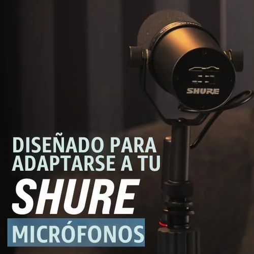 Vista 2 de Soporte de micrófono de escritorio Shure by Gator con base redonda y altura ajustable estándar, embrague giratorio y base de 15 cm; (SH-DESKTOP1)