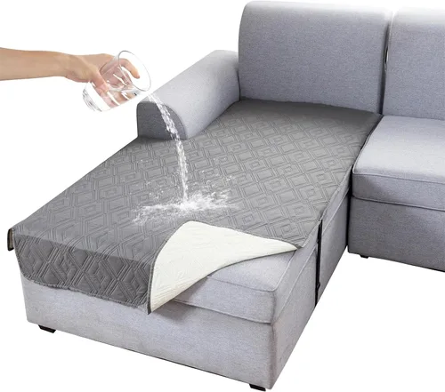 Vista 23 de Genina Juego de 2 Fundas de Reposabrazos para Sofá 100% Impermeables, Fundas para Reposabrazos de Sofá, Sillón, Protectores Antideslizantes