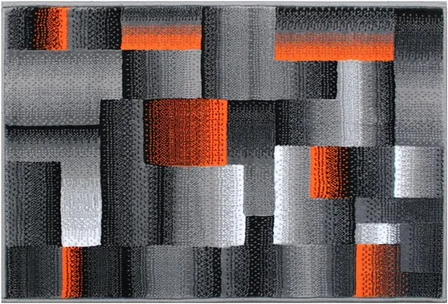 Vista 12 de Masada Rugs, Alfombra de Área Moderna Contemporánea, Azul Gris Negro (2 Pies X 3 Pies) Tapete