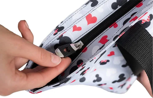 Vista 6 de Disney Bolsa de viaje con cremallera y estampado de iconos de Mickey y Minnie Mouse