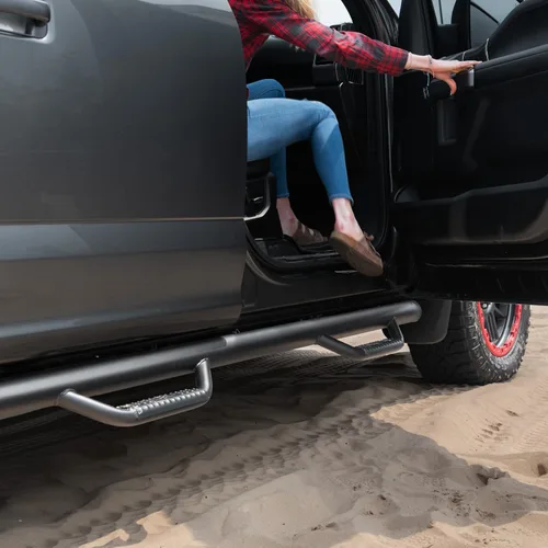 Vista 6 de N-Fab Nerf Steps Negro texturizado, de rueda a rueda C11100CC-TX Se adapta a Chevrolet/GMC 2500 / 3500 Crew Cab 2011-2014, cama estándar