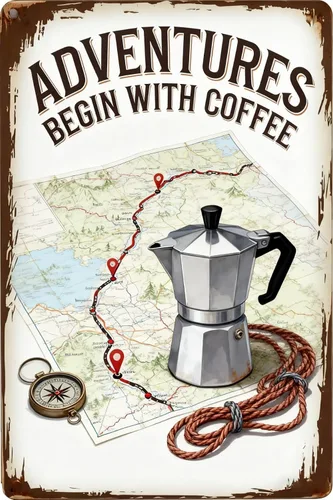 Vista 19 de COFFEE IS THE BEST THERAPY Metal Tin Sign 8x12 Inch - Retro Wall Decor For Man Cave，Home, Bar, Kitchen, Garage