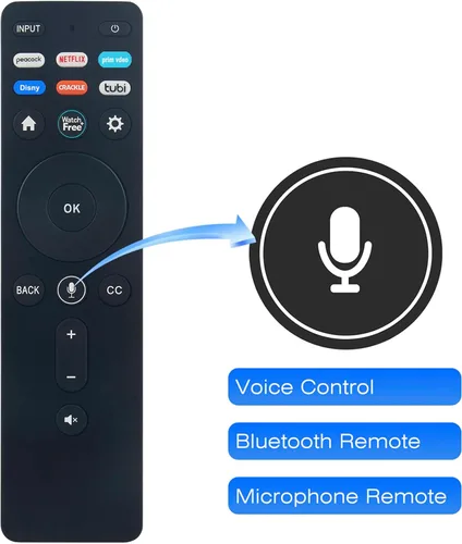 Vista 2 de XRT260 Reemplazo de control remoto de voz inteligente para Vizio TV V505-J01 M50Q7-J01 V555-J01 M55Q7-J01 M65Q7-J01 P65Q9-J01 M75Q6-J03 con 6