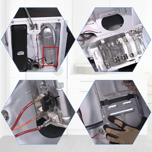 Vista 6 de MEDC465HW0 WED4815EW1 MEDC300BW0 MEDC200XW1 EED4400WQ WED5300SQ0 WED5000DW2 MED4500MW0 Elemento calefactor para Maytag Whirlpool por APPLIANCEMATES