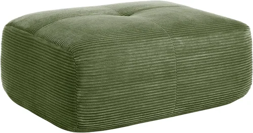 Vista 25 de Sofá moderno comprimido sin armazón de 116", sofás seccionales de 3 plazas para sala de estar, sofá seccional modular de pana verde nube, espuma