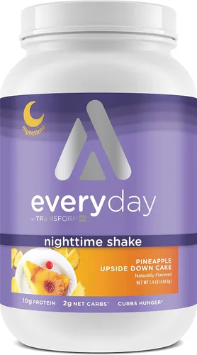 Vista 6 de TransformHQ Batido nocturno, Sleep + Protein Blend, 28 porciones, sabor a tarta de manzana y caramelo