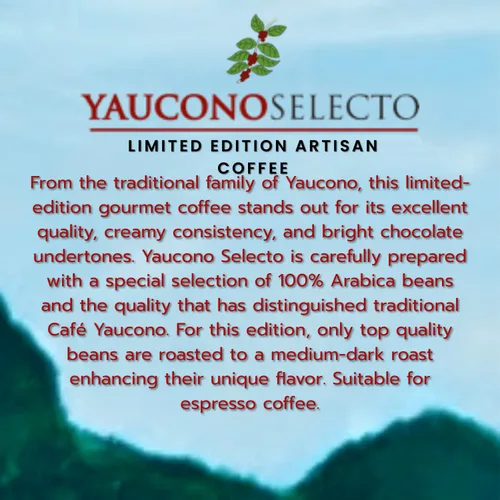 Vista 6 de Yaucono Selecto Gourmet - Café en grano entero, tostado medio oscuro, bolsa de 2 libras 100% Arábica, edición limitada, cuerpo cremoso, matices