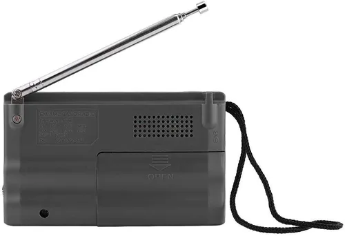 Vista 9 de Receptor de radio AM/FM portátil, radio AM FM de bolsillo con antena telescópica altavoz integrado y conector para auriculares para viajes al aire
