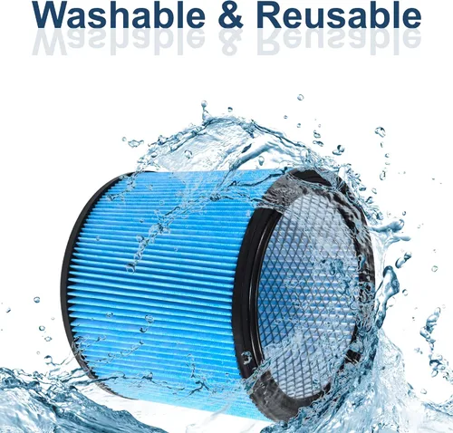 Vista 6 de HQRP Paquete de 2 filtros de cartucho HEPA H13 de alta eficiencia de repuesto para Shop Vac 90340 tipo W 90304 90350 90333 9034033 9035033 9030433