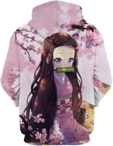 Vista 2 de ZQAVKUD Sudadera con capucha de anime personalizada, sudadera con capucha con estampado 3D de manga, sudadera con capucha para deportes al aire