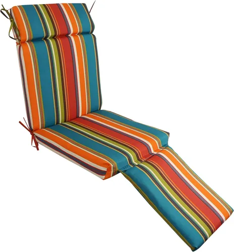 Vista 13 de Blazing Needles Steamer Deck - Cojín para tumbona al aire libre, color chocolate Annie Annie Chocolate