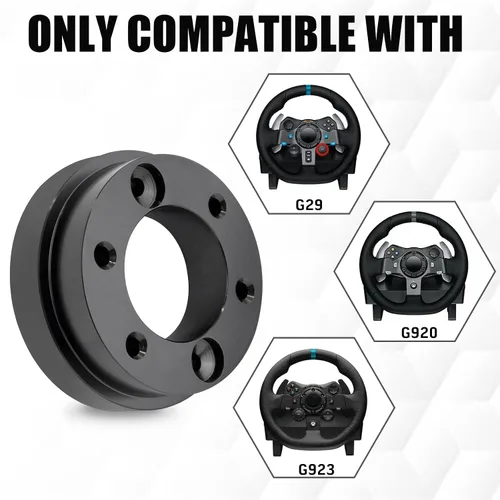 Vista 3 de Htostar Racing Steering Wheel Adapter Plate 70MM 2.75" Compatible With Logitech G29 G920 G923 Sparco Set