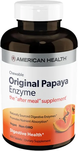 Vista 7 de American Health Enzima de papaya original masticable 250 Chwbls