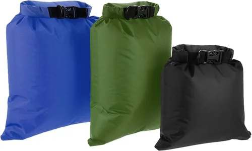 Vista 3 de Paquete de 3 bolsas secas impermeables de 3 L + 5 L + 8 L al aire libre ultraligeras para kayak, rafting, canotaje, natación, campamento