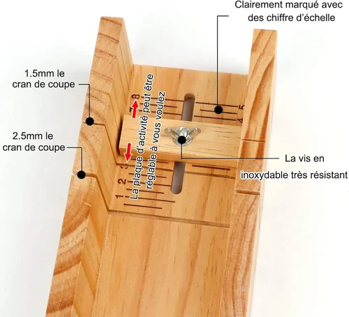 Vista 7 de Kit de jabón de silicona de 40.6 fl oz con cortador de pan de madera, 9 piezas, herramienta de corte para hacer jabón, multifuncional, alta
