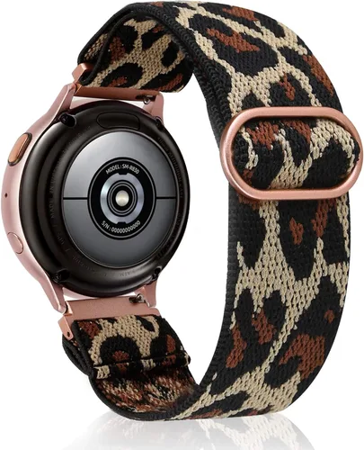 Vista 11 de TOYOUTHS Correa elástica de nylon de 20mm compatible con Samsung Galaxy Watch 7/6/5/4/FE/Active 2 de 40mm 44mm/Watch 6 Classic de 43/47mm/Watch 5