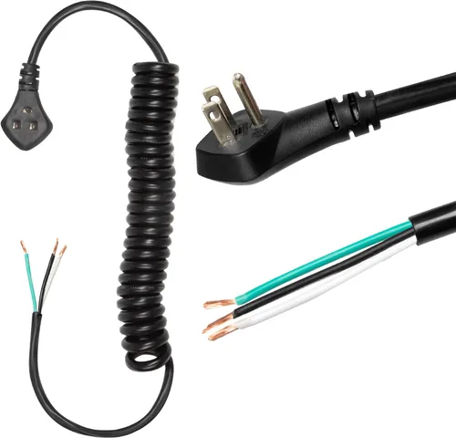 Vista 23 de Iron Forge Cable Cable de alimentación de calibre 12 de 3 pies, 15 amperios negro resistente, cable SJT de 3 clavijas de 12/3 clavijas con extremo