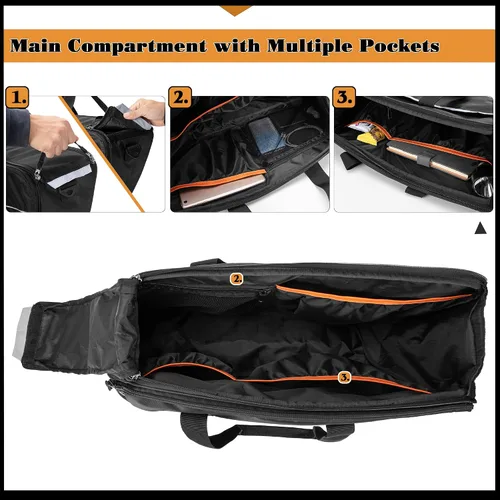 Vista 3 de HODRANT Forros para alforjas, organizador de alforja de viaje para motocicleta compatible con Harley Davidson 1993-2022 Touring Road Glide/Street