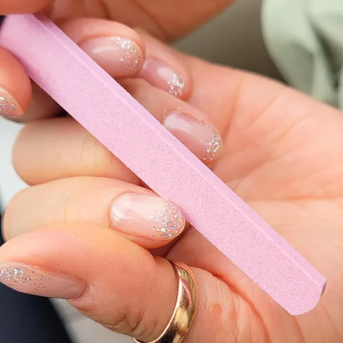 Vista 7 de Limas de cerámica para uñas, limas de uñas de manicura con estuches, lima de precisión experta, deja las uñas suaves, kit profesional de manicura