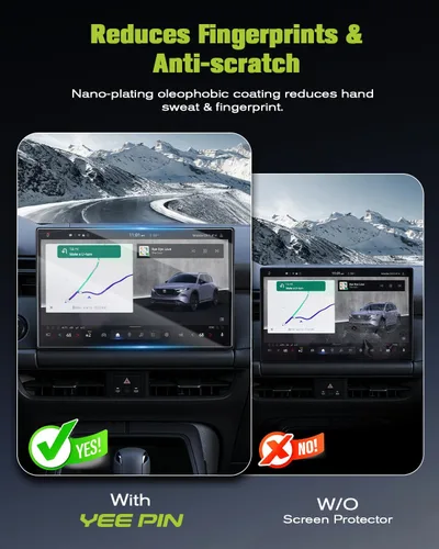 Vista 4 de Protector de pantalla de vidrio templado HD de 12.9 pulgadas para Mazda CX5 2026 de 12.9 pulgadas para Mazda CX5 12.9 2026 Protector de pantalla