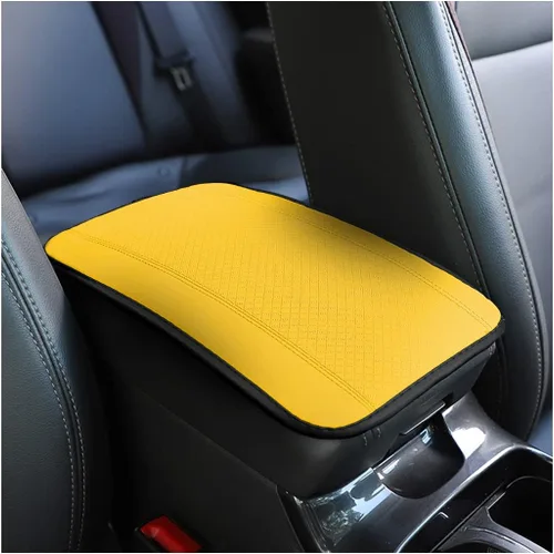 Vista 20 de 8sanlione - Tapete de almacenamiento para reposabrazos de automóvil, funda de cuero de fibra para consola central de automóvil, accesorios para Beige