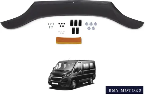Vista 7 de BMY - Deflector de capó/protector de insectos delantero compatible con Peugeot Boxer 2014-2019 Protector de capó Partículas e insectos