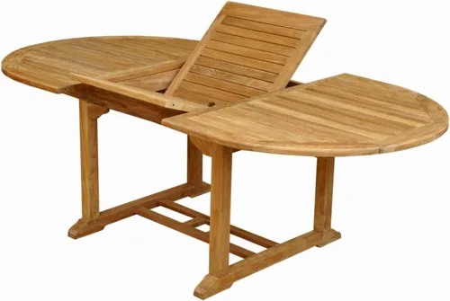 Vista 5 de Anderson Teak Muebles de jardín de césped para patio, mesa ovalada de 87 pulgadas, madera extra gruesa