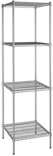 Vista 179 de Kit de 4 estantes de epoxi verde NSF de 21 x 72 pulgadas con postes de 86 pulgadas, estantería de almacenamiento resistente, kit de estantería