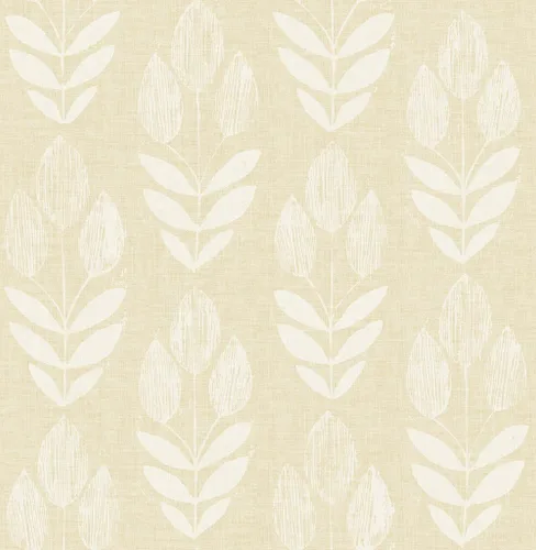 Vista 4 de [Usado] Chesapeake Blue Chesapeake 3115-24470 Garland Block Tulip - Papel pintado de tulipanes, color azul claro
