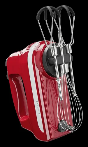 Vista 4 de KitchenAid Batidora de mano de 6 velocidades con batidores de borde flexible + batidora de mano con cable de velocidad variable KitchenAid Empire Red