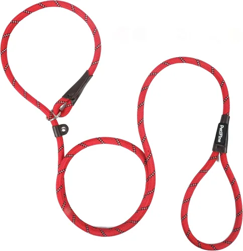 Vista 11 de PetiFine Correa antideslizante reflectante para perro, correa antideslizante resistente de 6 pies x 1/2 pulgadas Negro