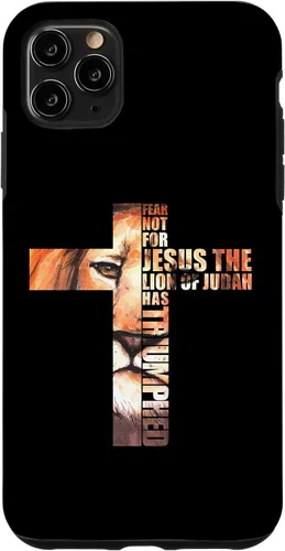 Vista 11 de iPhone 15 León Judá Jesús Cruz Cristo versos de la Biblia Fe Iglesia Caso