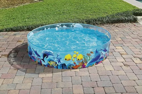 Vista 4 de Fill N Fun Kid Kiddie Wading piscina a presión 72x15 para Bestway H2OGO