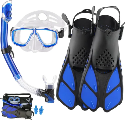 Vista 9 de Snorkeling Gear for Adults with Bag Anti-Fog Snorkel Sets for Travel