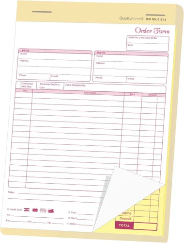 Vista 7 de NextDayLabels Formularios de pedido autocopiativos de 2 partes 5.5x8.5