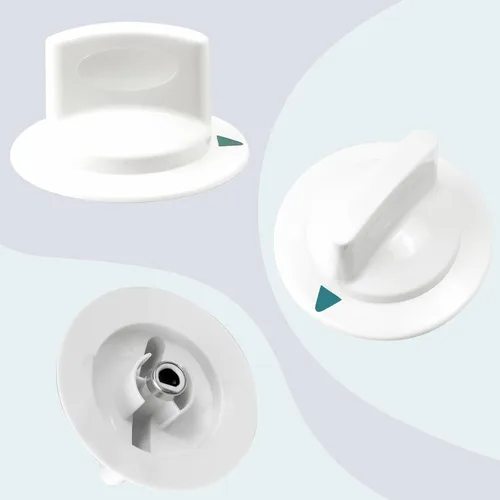 Vista 4 de Pomo temporizador irrompible para secadora WE1M652 con protección de funda de metal reforzada por Sikawai Fit para secadora G-E Hot-point