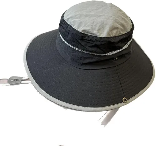 Vista 6 de Women's UPF50+ Sun Hat Quick Dry Breathable Fishing Cap with 9cm Wide Brim Beige